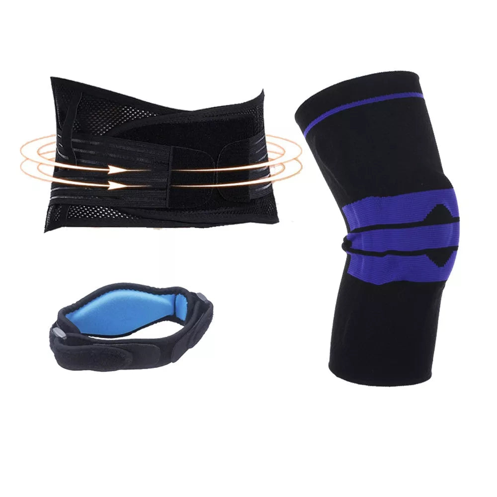 Essential Exercise Full Protection Sets with adjustable straps for workout safety