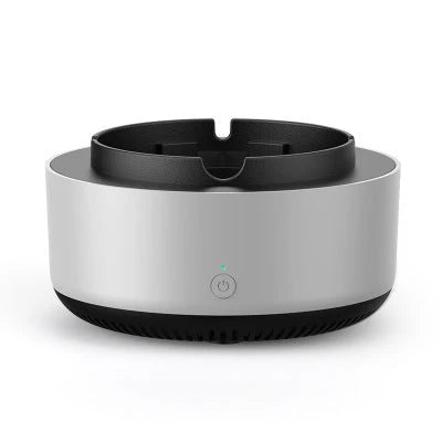 Intelligent Smoke-Filtering Ashtray with Air Purifier - Durable ABS Plastic, Negative Ion Air Purification, Convenient One-Button Operation