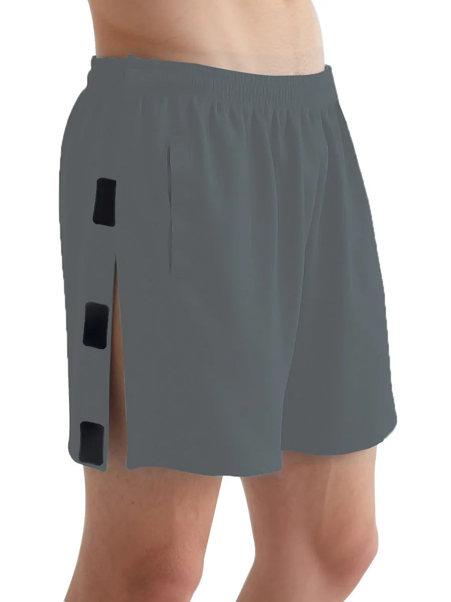 Men's fracture underwear shorts with Velcro waist and leg fastening, polyester, available in four colours and sizes S to 2XL.