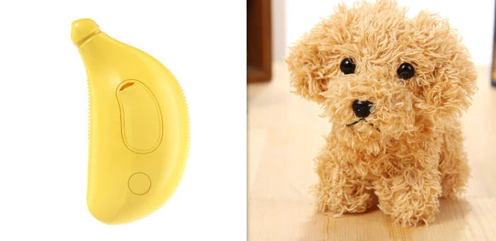 Rechargeable 3-in-1 pet grooming brush with steamy massage function for cats and dogs