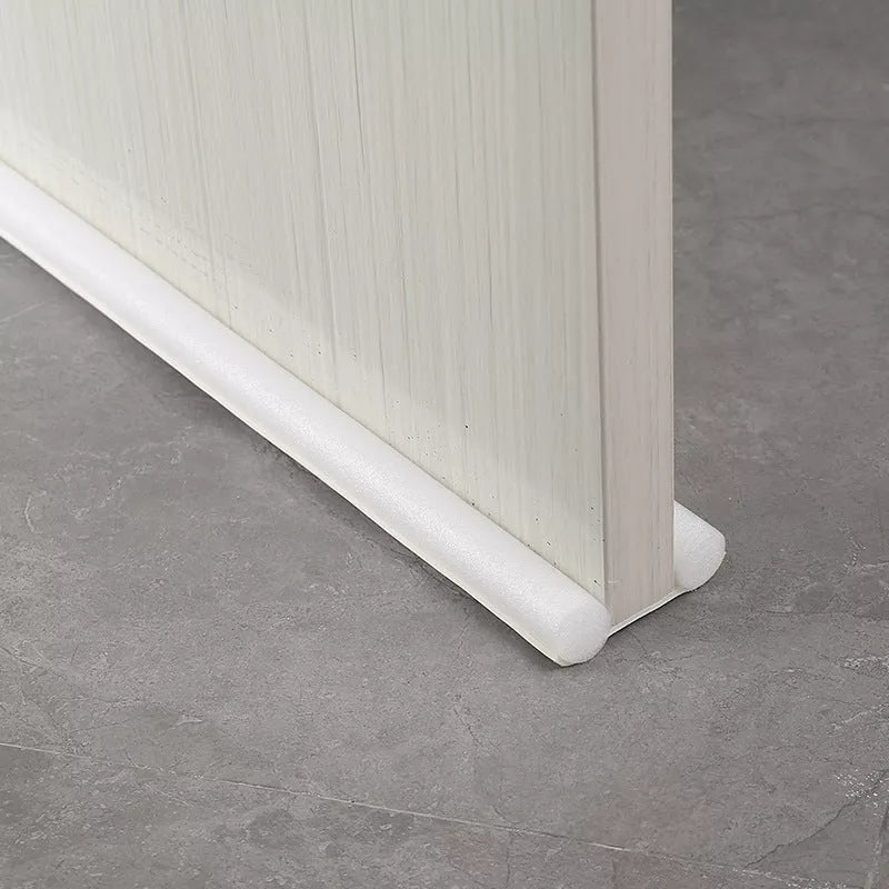 Household door bottom sealing strip in gray, brown, black, and white for soundproofing and dustproofing