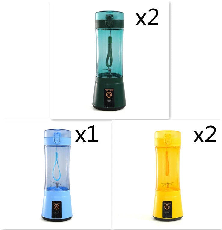 Rechargeable portable blender for making smoothies, shakes, and other on-the-go refreshments