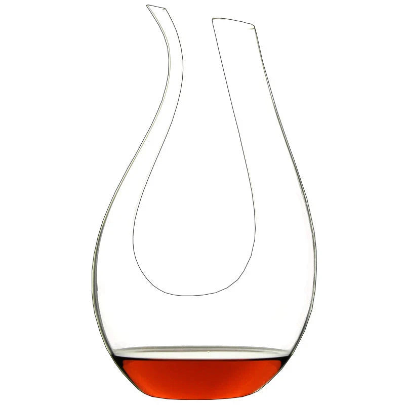 Premium crystal wine decanter set with pourer and hip flask, perfect for home bar and entertaining