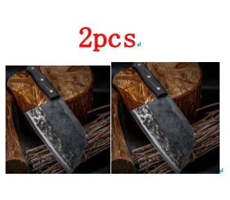 Premium stainless steel meat cleaver chef's knife with ergonomic handle and razor-sharp blade for tough cutting tasks