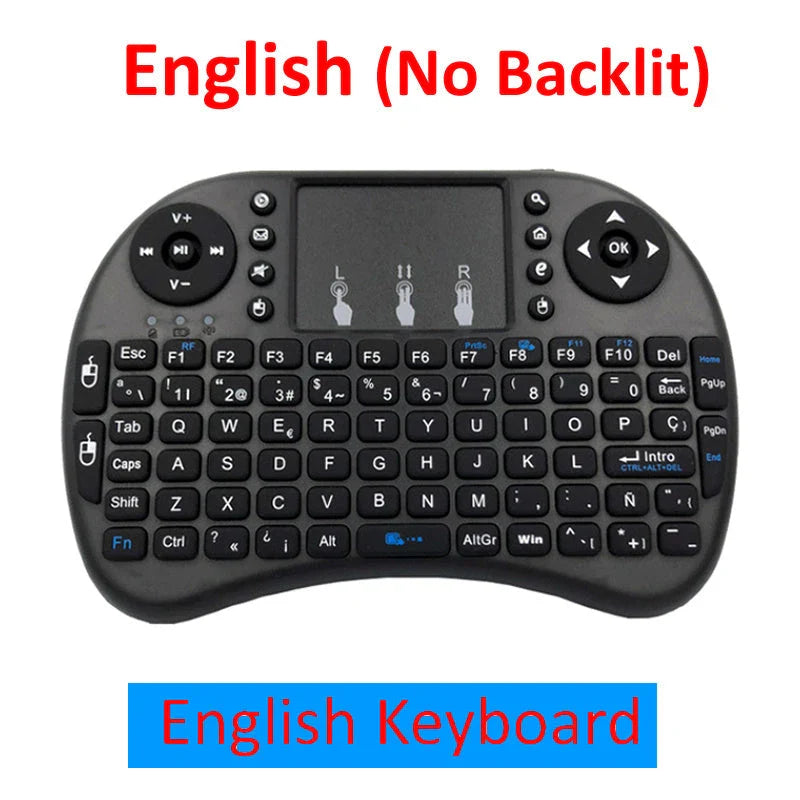 Wireless Smart Keyboard with larger touchpad, dual mouse buttons, and compact design for versatile device control