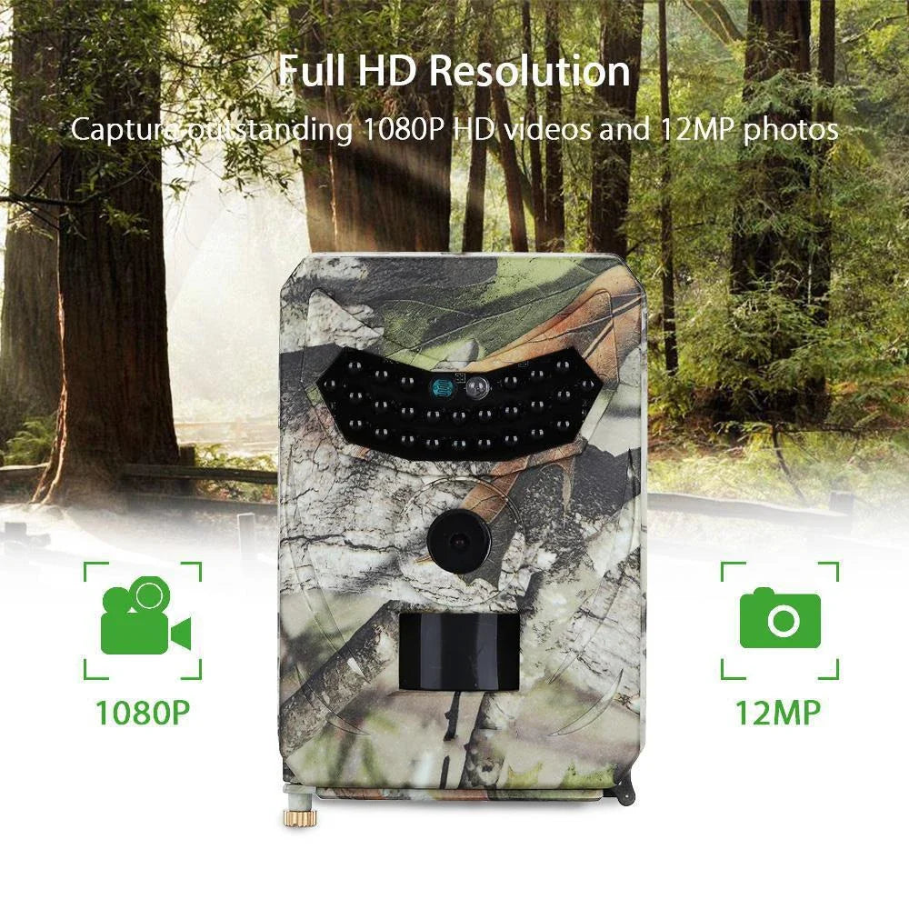 A high-quality 20MP wireless wildlife camera with infrared night vision and a fast 0.8-second trigger time for capturing stunning outdoor moments.