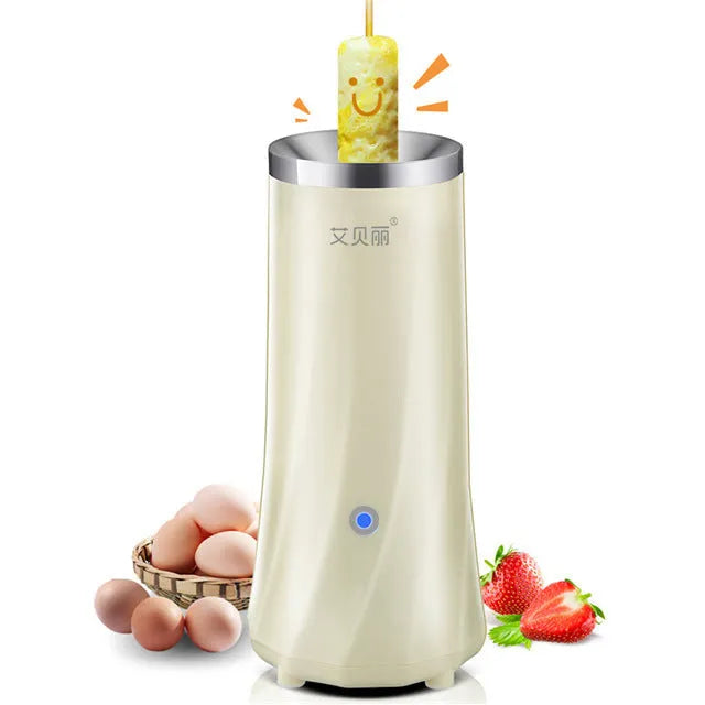 Beige white automatic mini breakfast machine with compact CH-style design