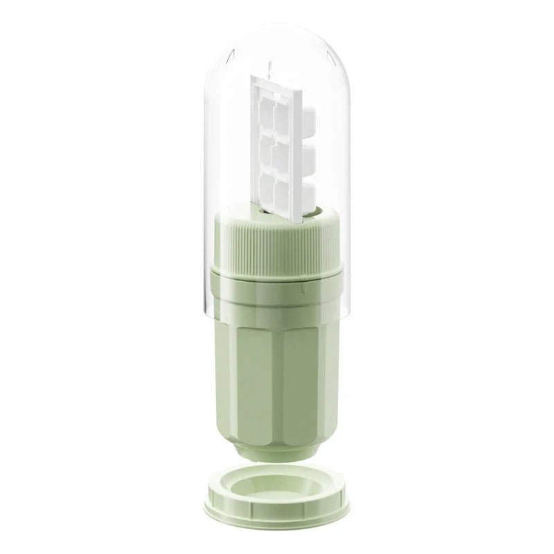 Ice tray with twist-release mechanism for easy ice cube removal, made of high-quality materials and available in various colors
