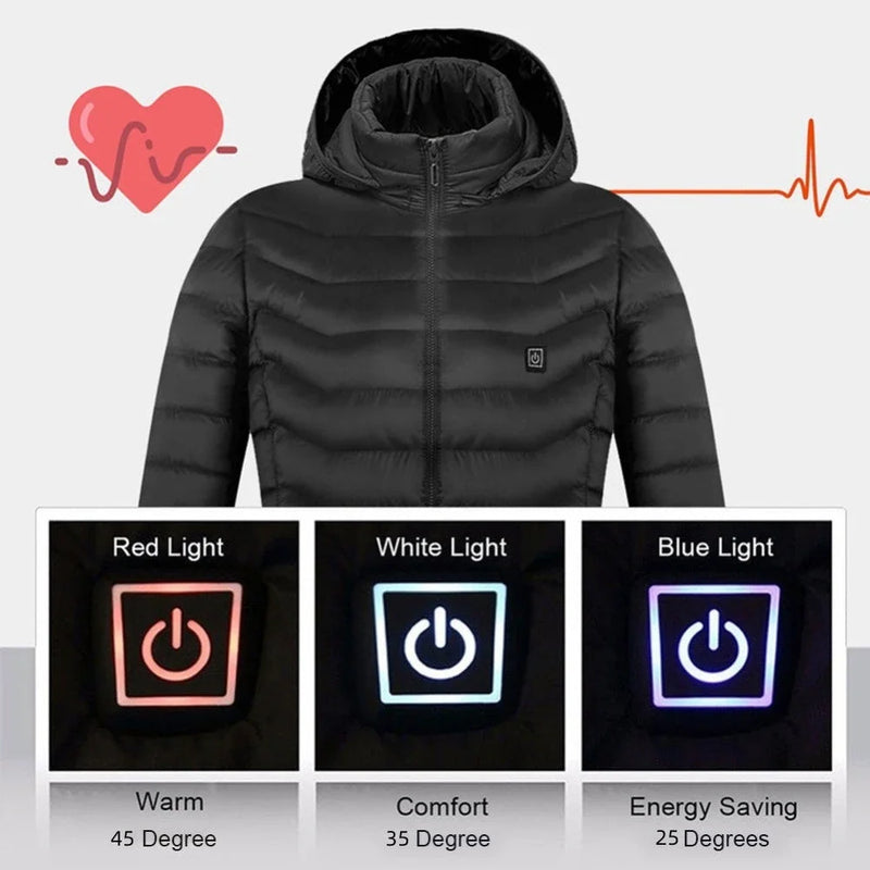 Versatile Heated Jacket with USB Charging for Cozy Warmth Anytime