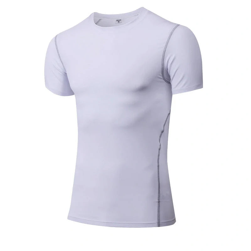 Quick-Dry Solid Color Fitness Short Sleeve for men and women