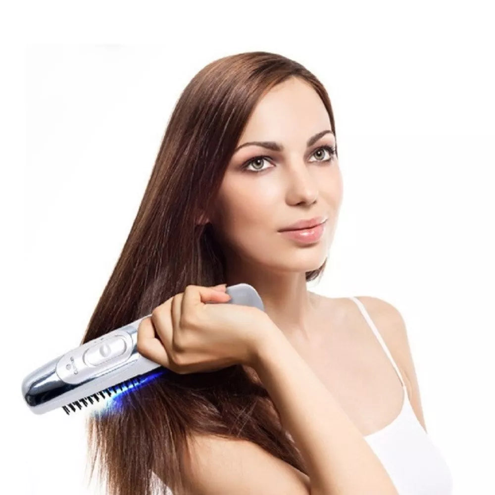 Electric head massage comb for hair growth and scalp relaxation