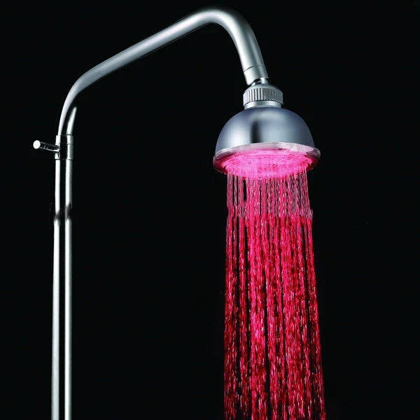 Luxurious 7-color changing LED shower head with adjustable, water-saving design