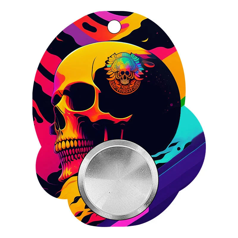 Customizable fidget spinner toy with keychain, available in various designs for stress relief and focus