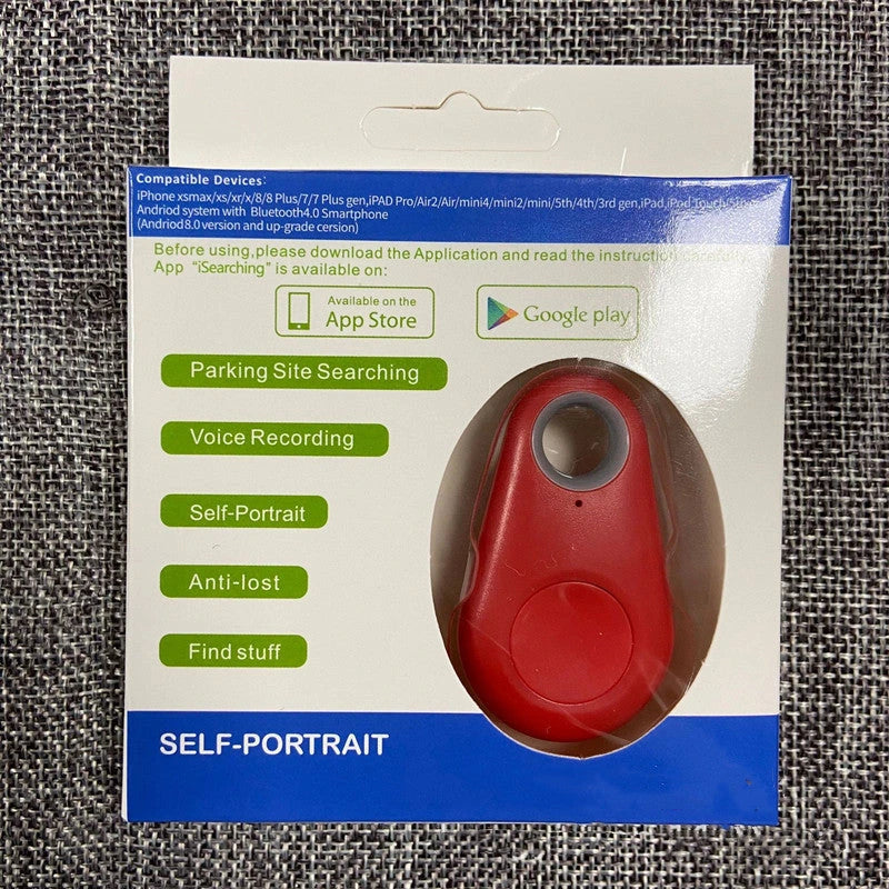 Compact Bluetooth tracking tag with smartphone app to find lost keys, wallet, pets and other valuable items