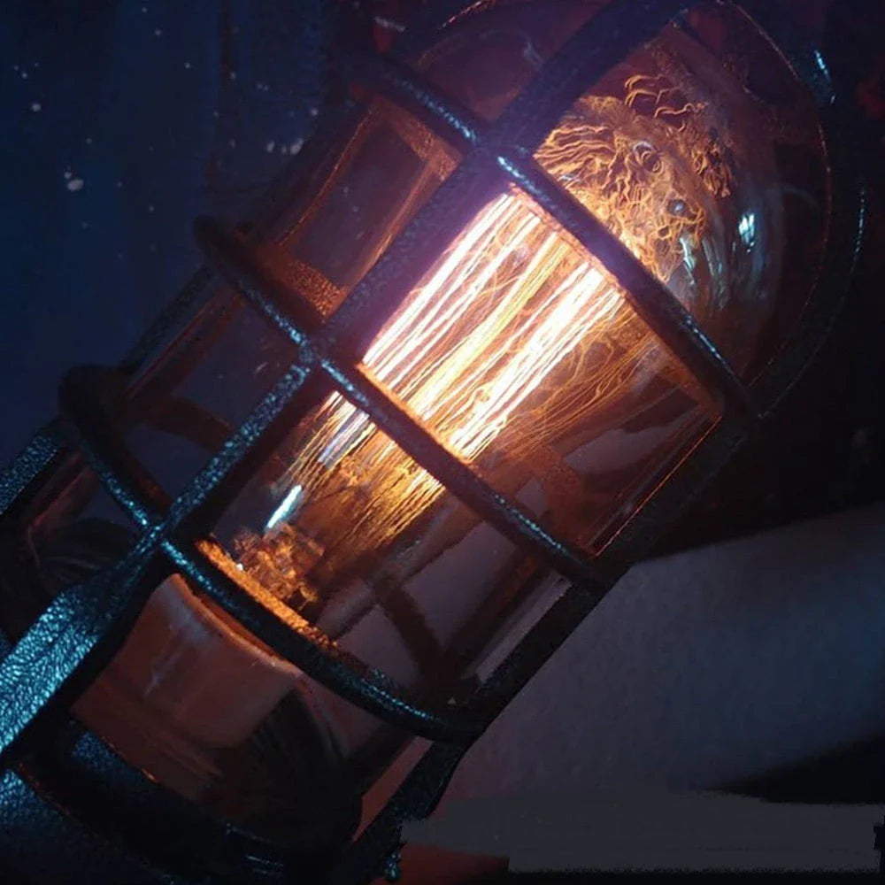 Retro Steampunk Rocket Night Light with a sleek, captivating design that adds vintage-inspired charm to any room