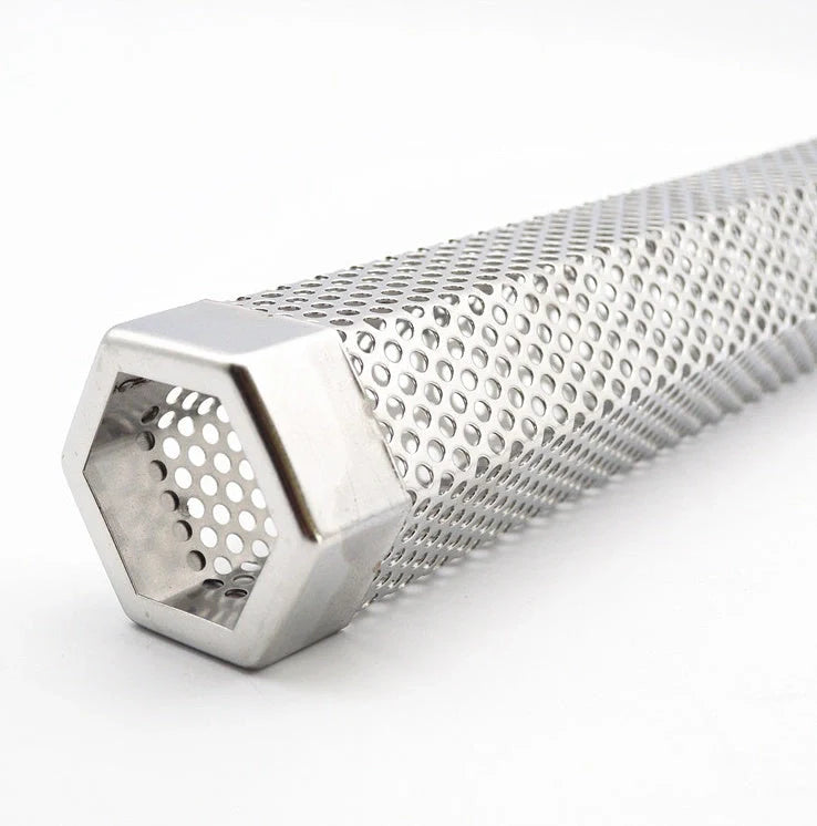 Premium stainless steel smoker tray holder in various shapes and sizes for backyard grilling and smoking