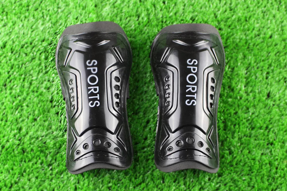 Football strap shin guards in multiple colors for secure leg protection