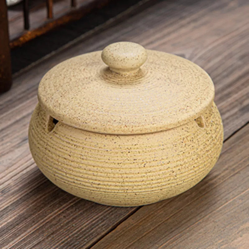 Personalized Chinese style ceramic ashtray, 11*11*8cm, various colors available