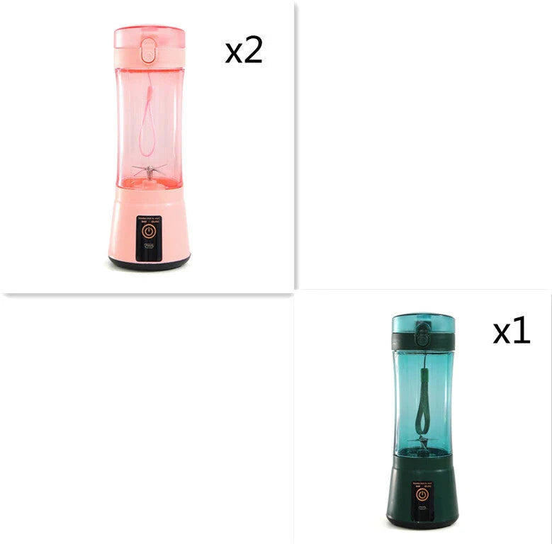 Rechargeable portable blender for making smoothies, shakes, and other on-the-go refreshments