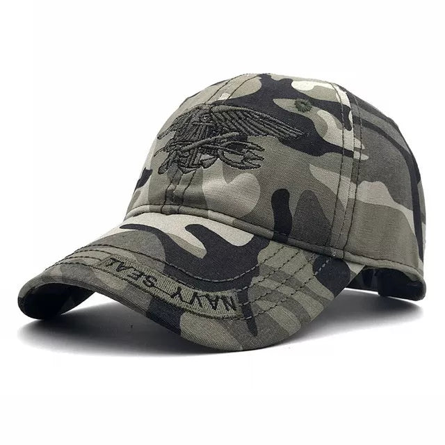 Army Tactical Baseball Cap in black, green, and camouflage - adjustable and durable