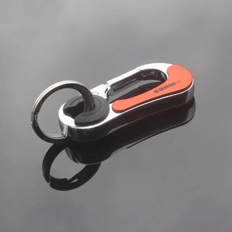 Stylish and durable car key chain made of zinc alloy, available in various classic colors