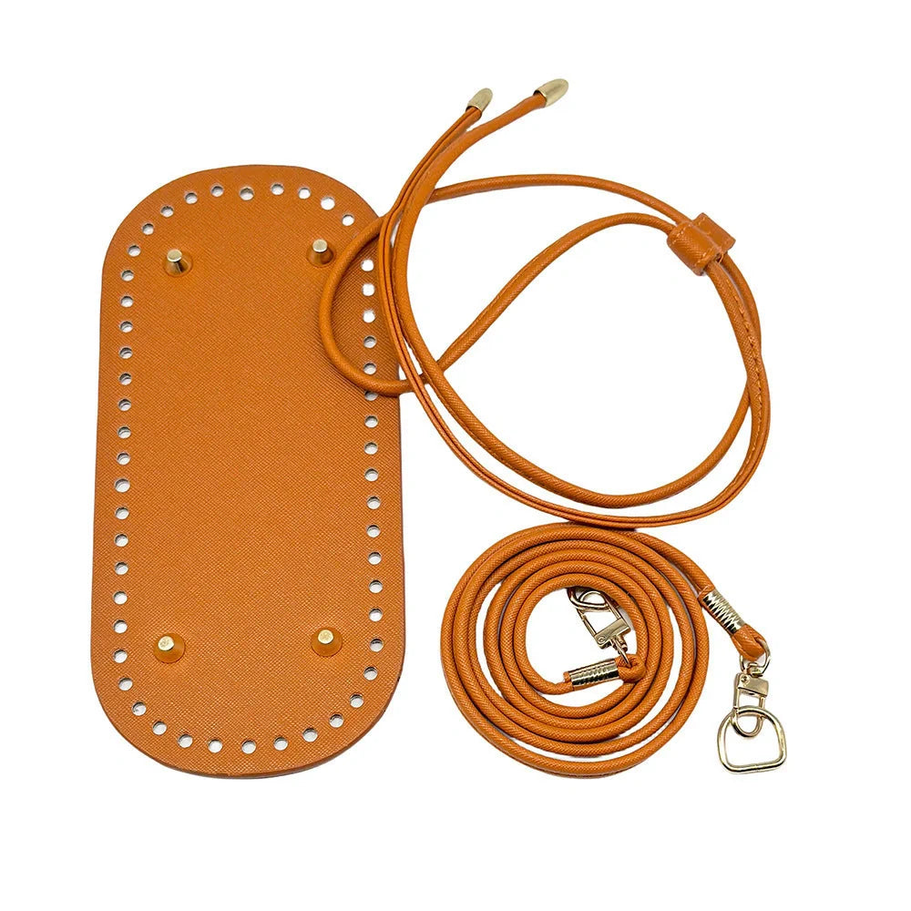 Women's waterproof dumpling bag set in apricot, black, and brown, featuring bottom plate, pull-belt, and shoulder strap