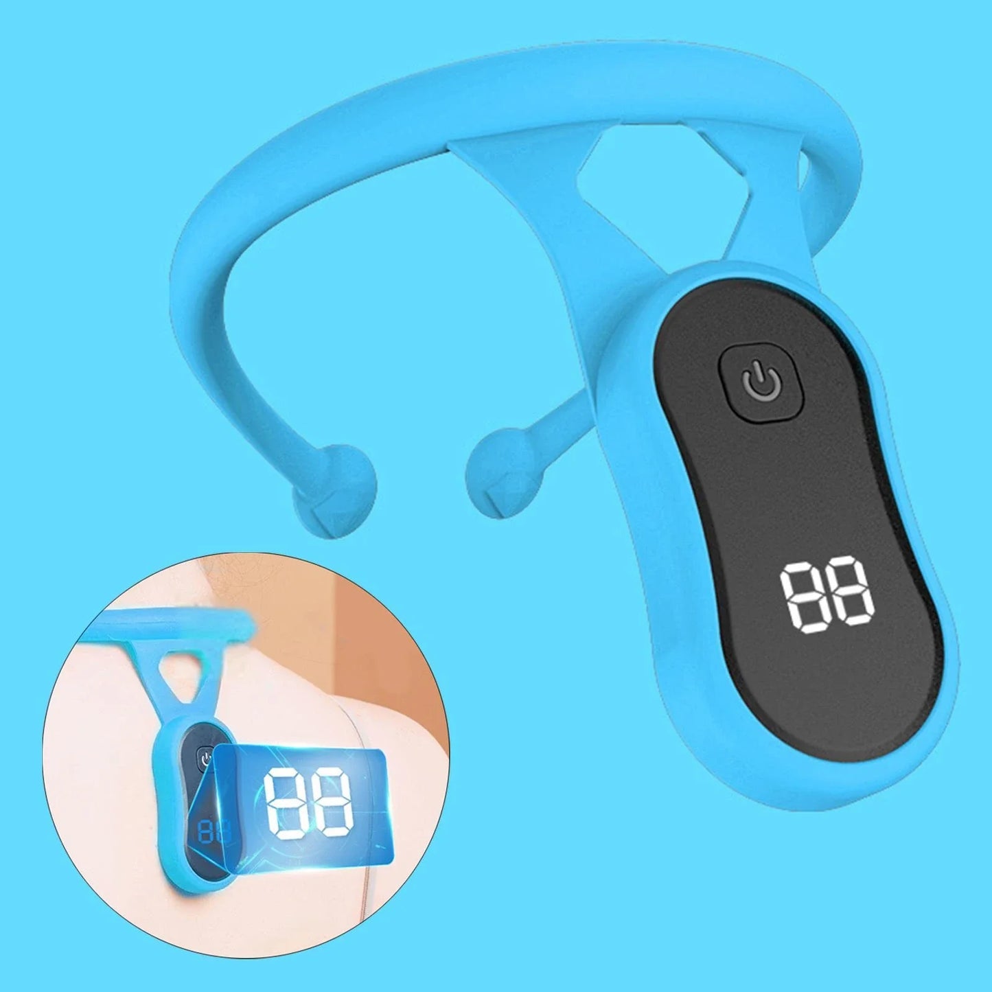 Advanced posture correcting neckband with real-time monitoring and vibration alerts for improved neck, back, and overall posture
