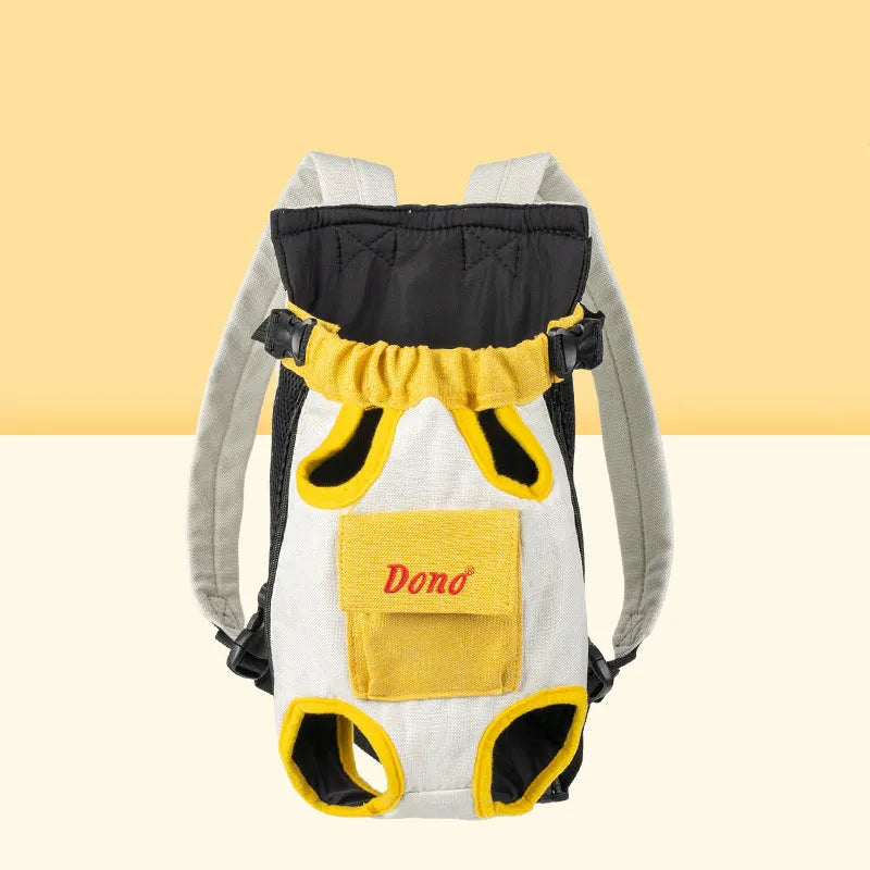 Pet carrier sling bag with breathable mesh panels and cross-shoulder strap