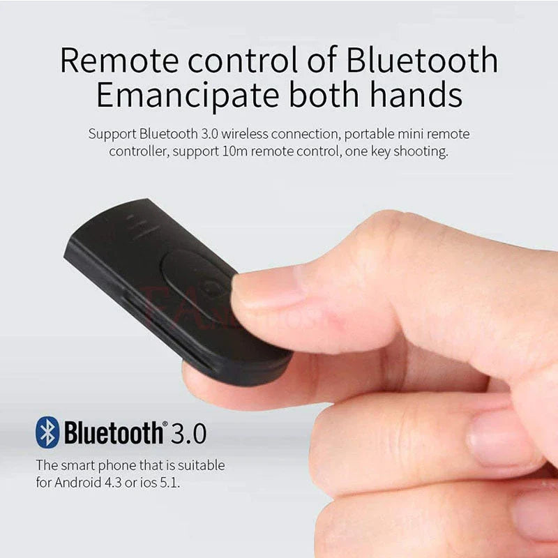 Versatile Bluetooth Selfie Stick compatible with iPhones and Android smartphones, featuring adjustable telescopic design and premium construction