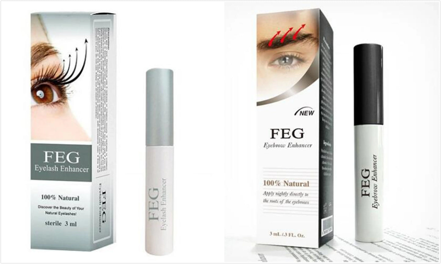 FEG Eyelash & Brow Enhancer - Nourish, Lengthen, and Thicken Lashes and Brows Naturally