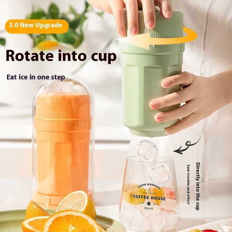 Ice tray with twist-release mechanism for easy ice cube removal, made of high-quality materials and available in various colors