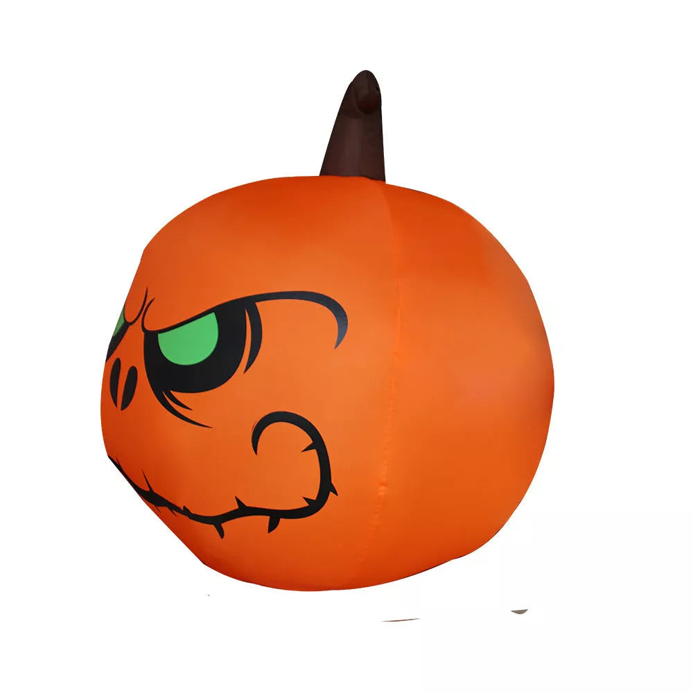 Halloween Pumpkin Inflatable Model with LED light, 1.2m tall, orange color