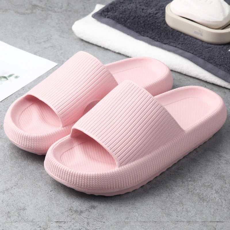Cozy couple slip-on slippers with plush, breathable upper and durable non-slip sole for comfortable indoor relaxation