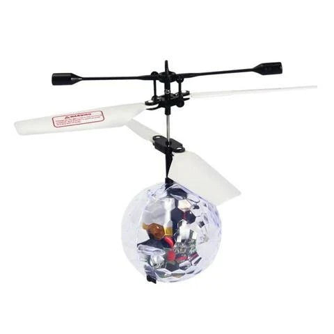 A futuristic LED-powered hovering orb with a dazzling aerial display, captivating both kids and adults.