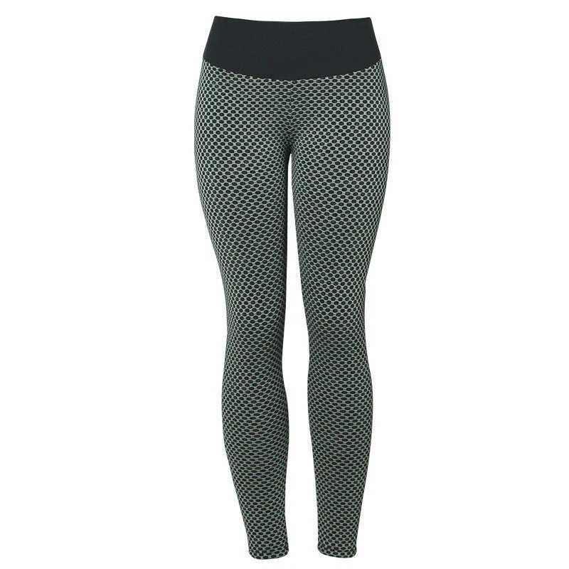 Premium seamless plaid yoga leggings for women in a variety of vibrant colors and sizes