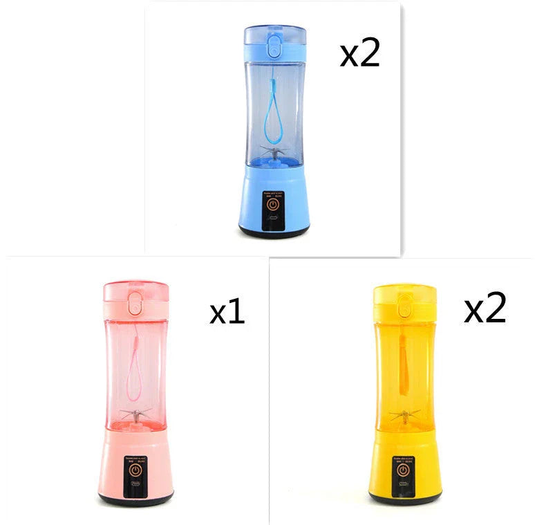 Rechargeable portable blender for making smoothies, shakes, and other on-the-go refreshments