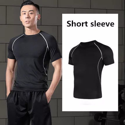 Black fitness tights available in multiple sizes and styles for versatile workout options