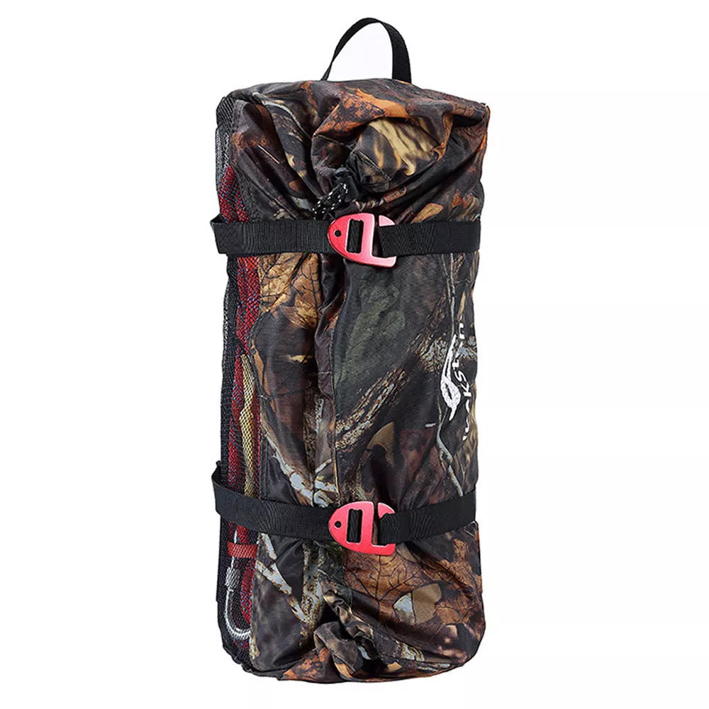 Outdoor climbing double shoulder rope bag in various colors