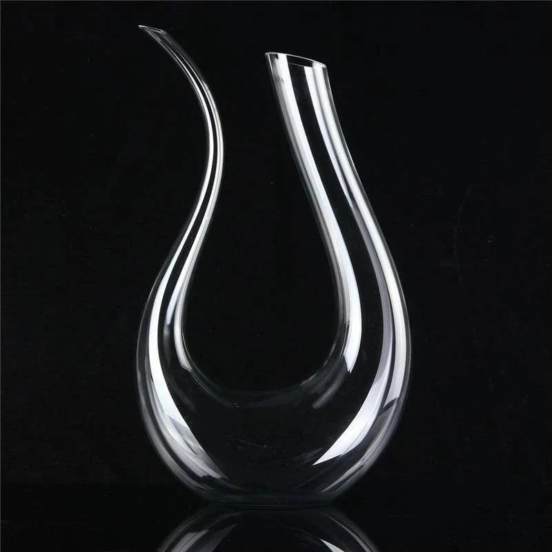 Premium crystal wine decanter set with pourer and hip flask, perfect for home bar and entertaining