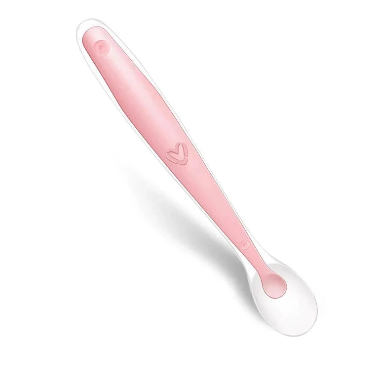 Baby Silicone Soft Spoon with Temperature Sensing Technology for Safe and Comfortable Feeding
