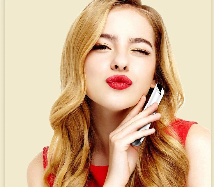 Vibrating eye massager with heat therapy to reduce dark circles and wrinkles