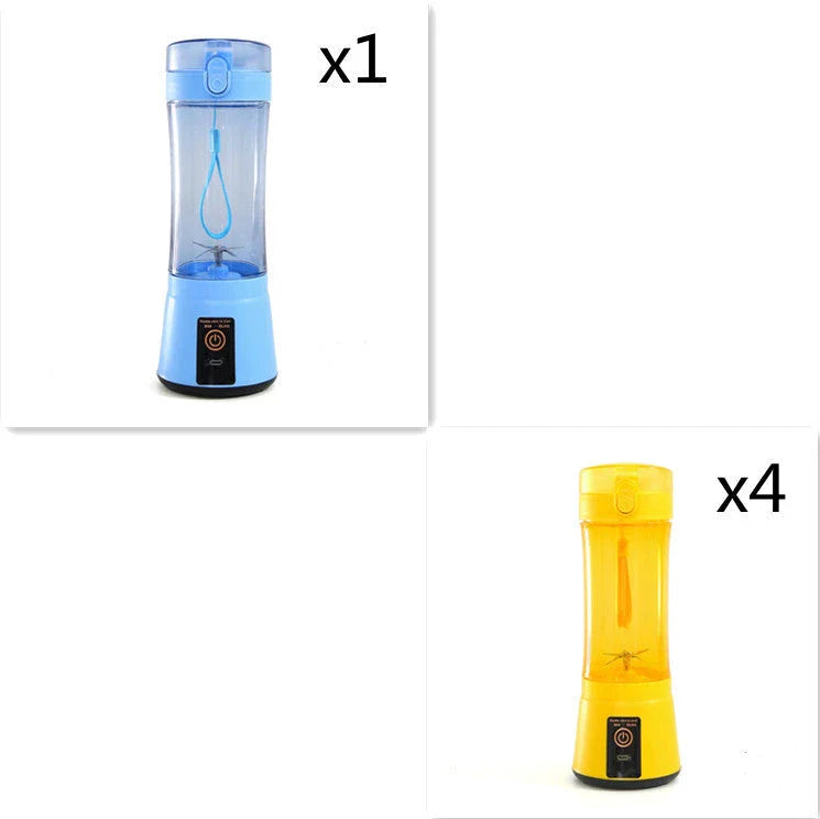 Rechargeable portable blender for making smoothies, shakes, and other on-the-go refreshments