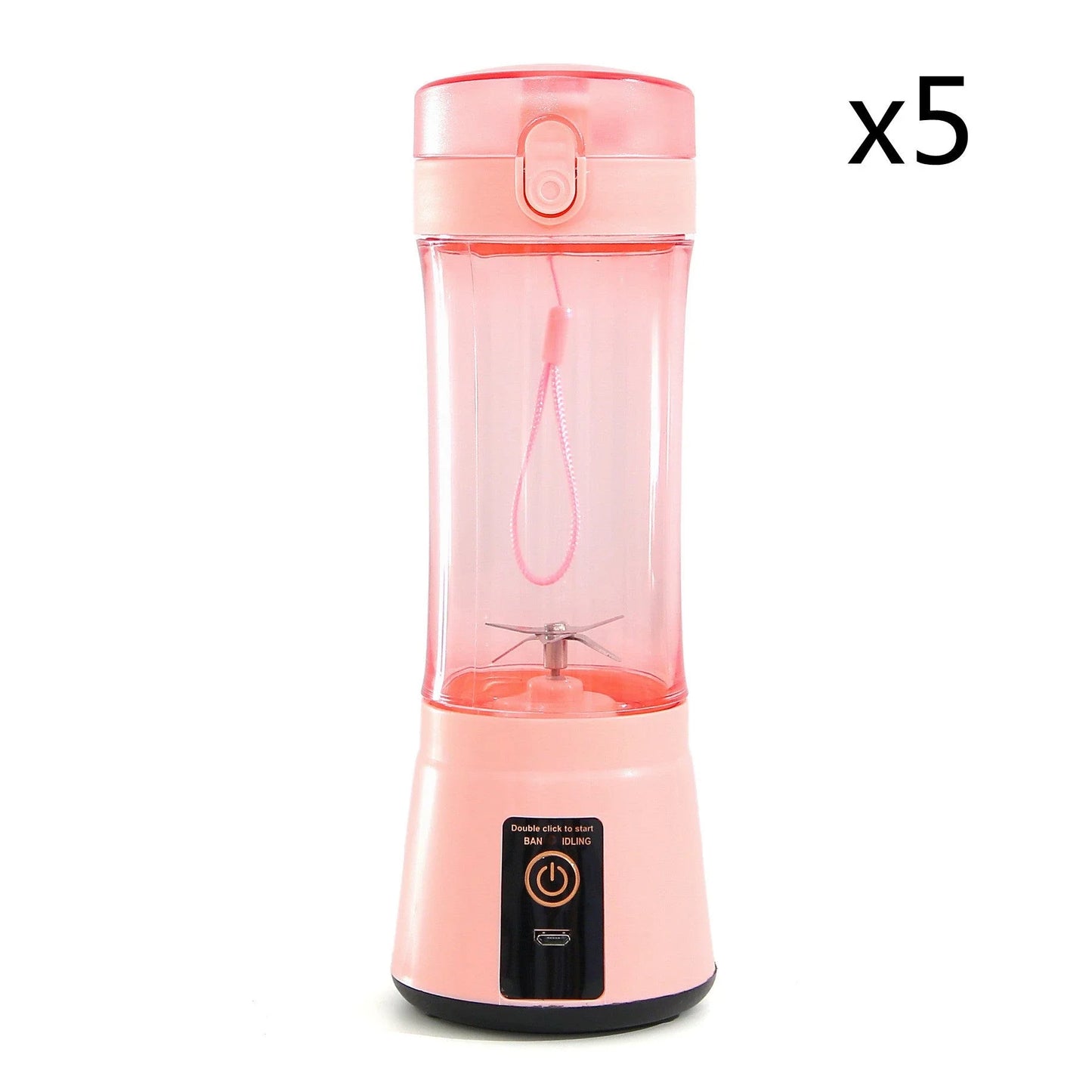 Rechargeable portable blender for making smoothies, shakes, and other on-the-go refreshments