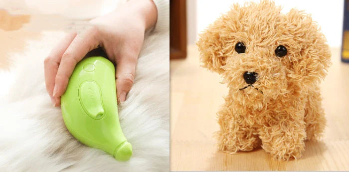 Rechargeable 3-in-1 pet grooming brush with steamy massage function for cats and dogs