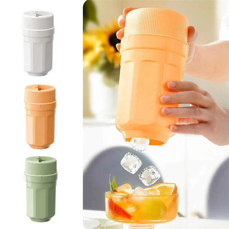 Ice tray with twist-release mechanism for easy ice cube removal, made of high-quality materials and available in various colors