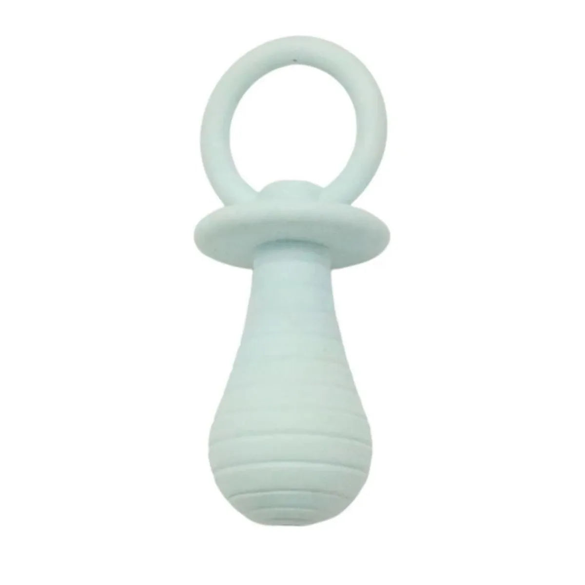 TPR rubber pet pacifier chew toys with squeaker in blue, gray, green and pink colours for dogs and cats