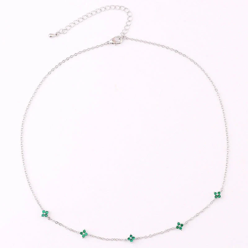 Stylish and versatile blue flower necklace with adjustable chain and vibrant floral accents, perfect for vacations, beaches, and everyday wear.