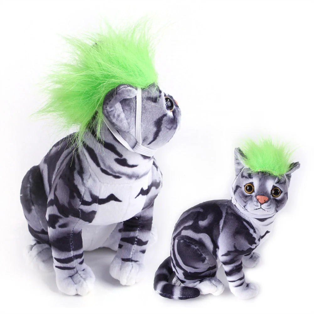 Adjustable dog wig for pet costumes in multiple colors