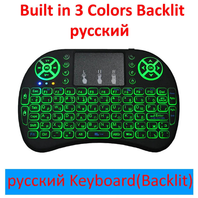 Wireless Smart Keyboard with larger touchpad, dual mouse buttons, and compact design for versatile device control
