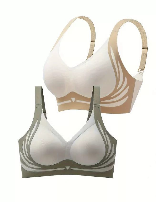 Anti-sagging Running Shock-proof Sports Fixed Cup Bra in various colors and sizes